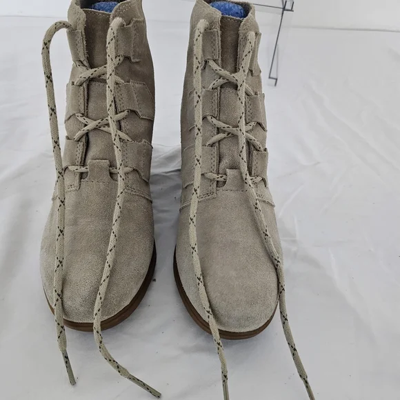 Sorel Evie Lace-Up Wedge Boots Women's Size 8 Waterproof Suede - Picture 10 of 13